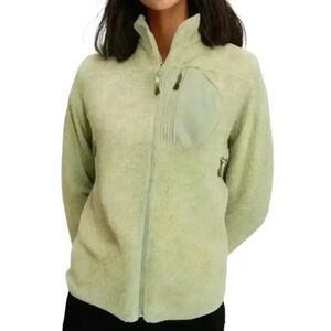 MEC Mountain Equipment Co-op Fleece Jacket Full Zip Green Women's size Medium